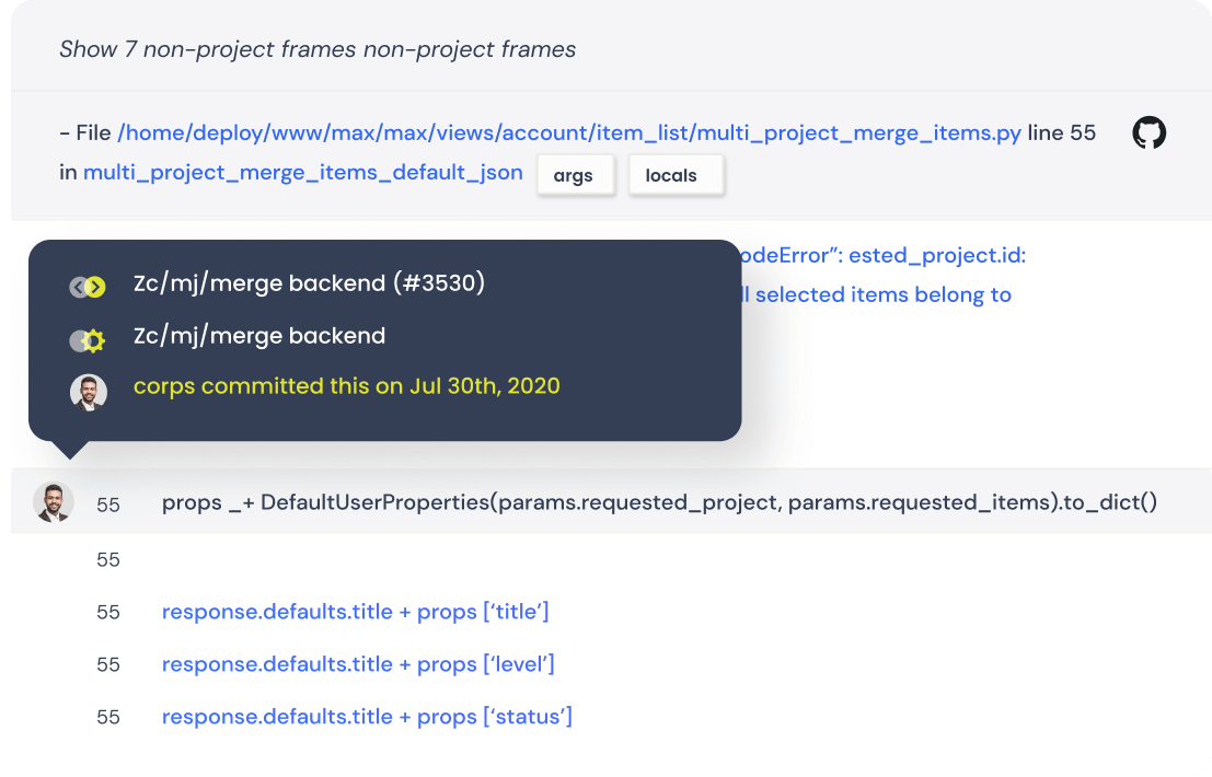 Log and resolve errors right away