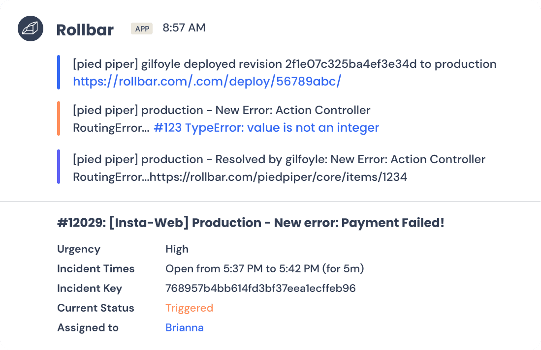 Get instant and accurate error logging alerts