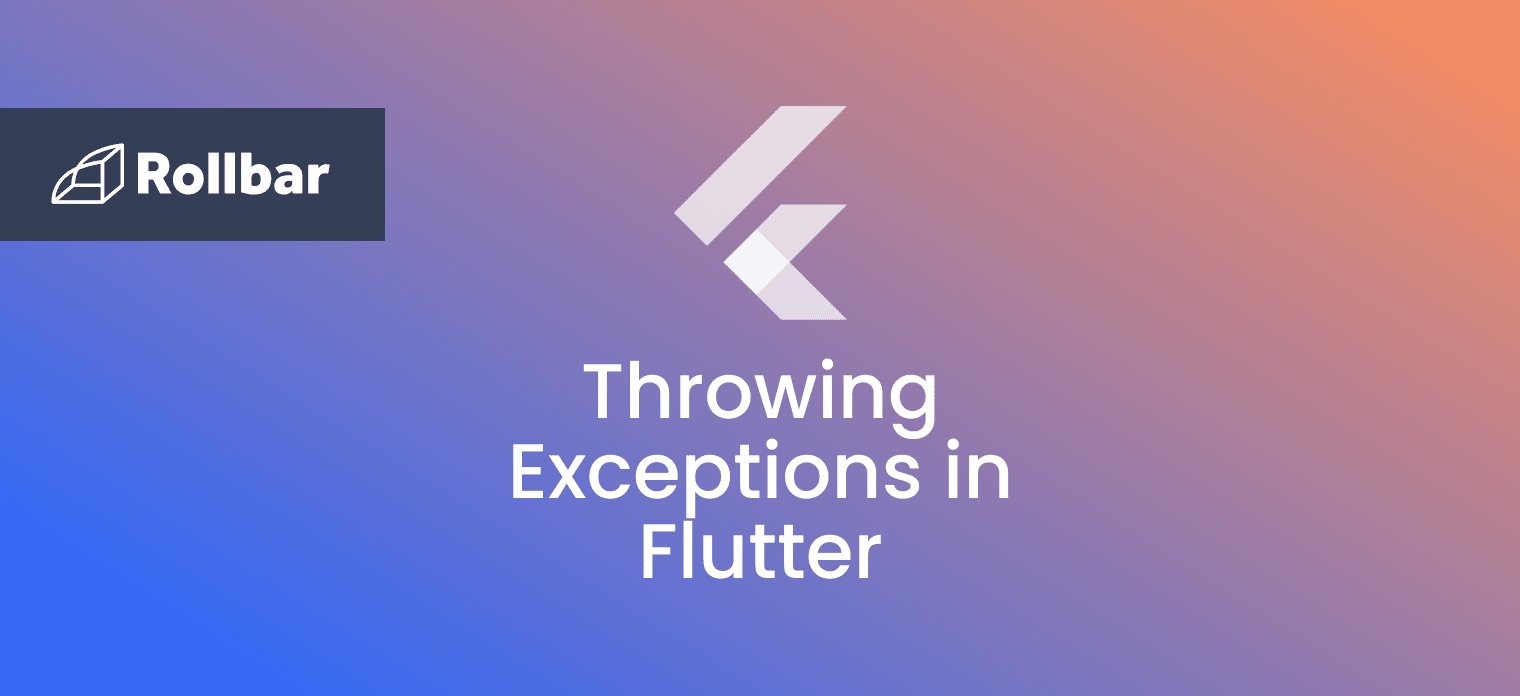 Throwing exceptions in Flutter