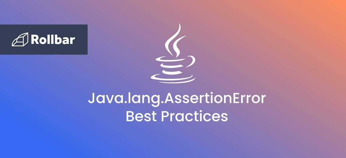 Java.lang.Assertion<wbr>Error Best Practices