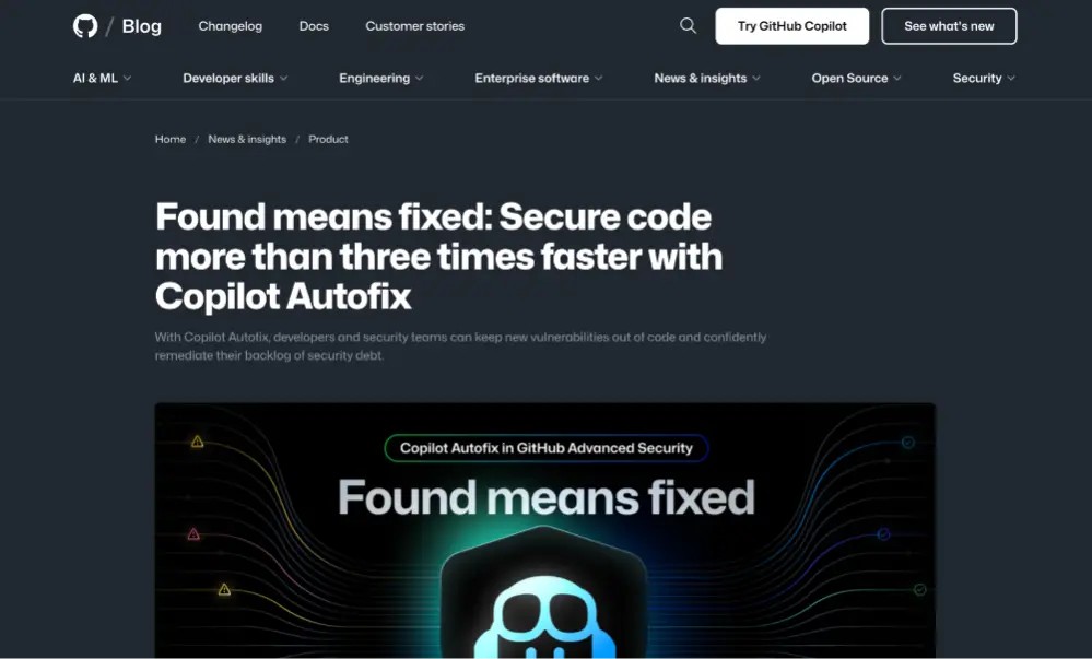 GitHub Copilot Autofix