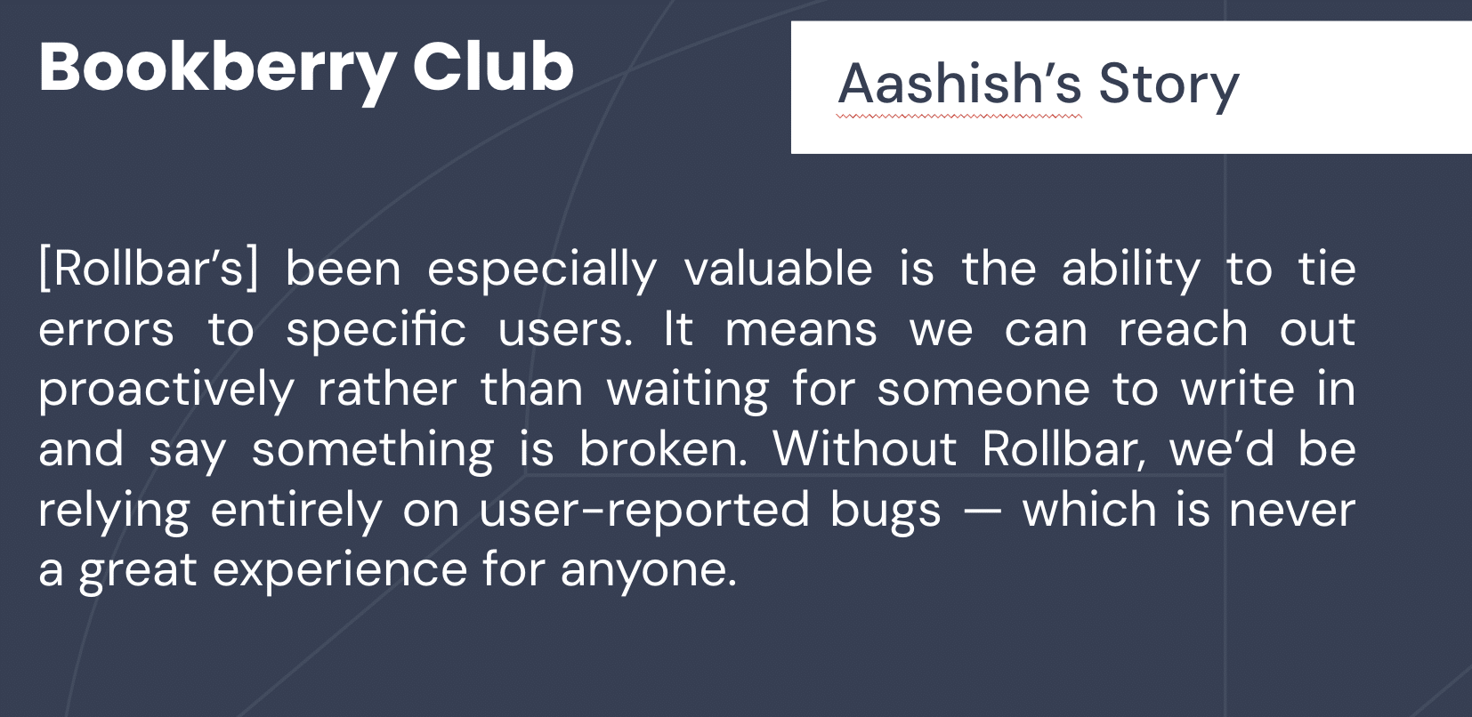 Bookberry Club’s Story with Rollbar