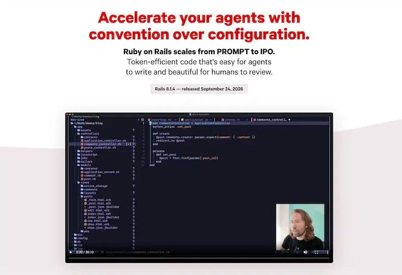 Ruby on rails framework